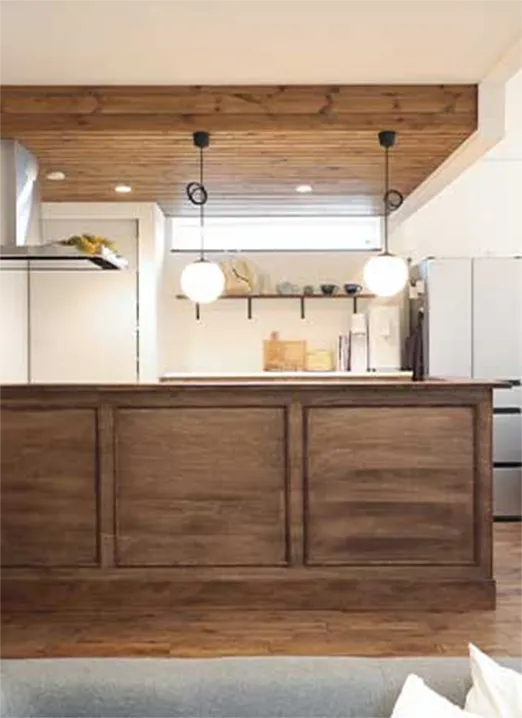 造作キッチンカウンター